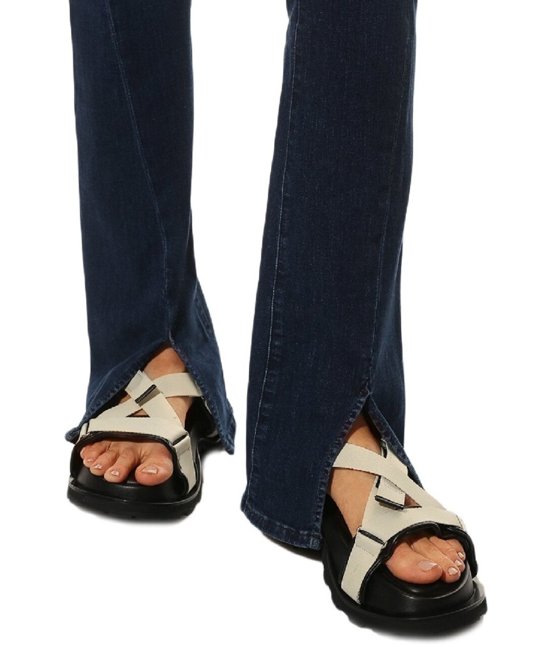 JIL SANDER Бежевые текстильные сандалии, фото 5