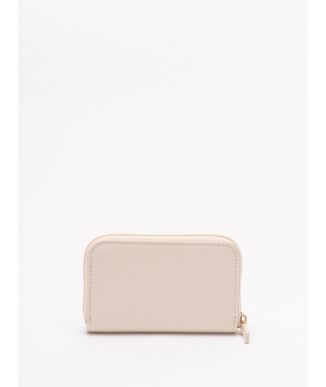 VALENTINO Бежевый кожаный кошелек, фото 2