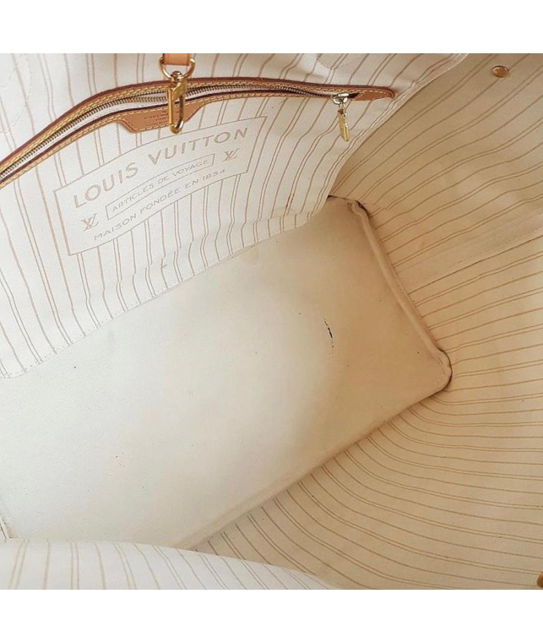 LOUIS VUITTON Бежевая сумка с короткими ручками, фото 4