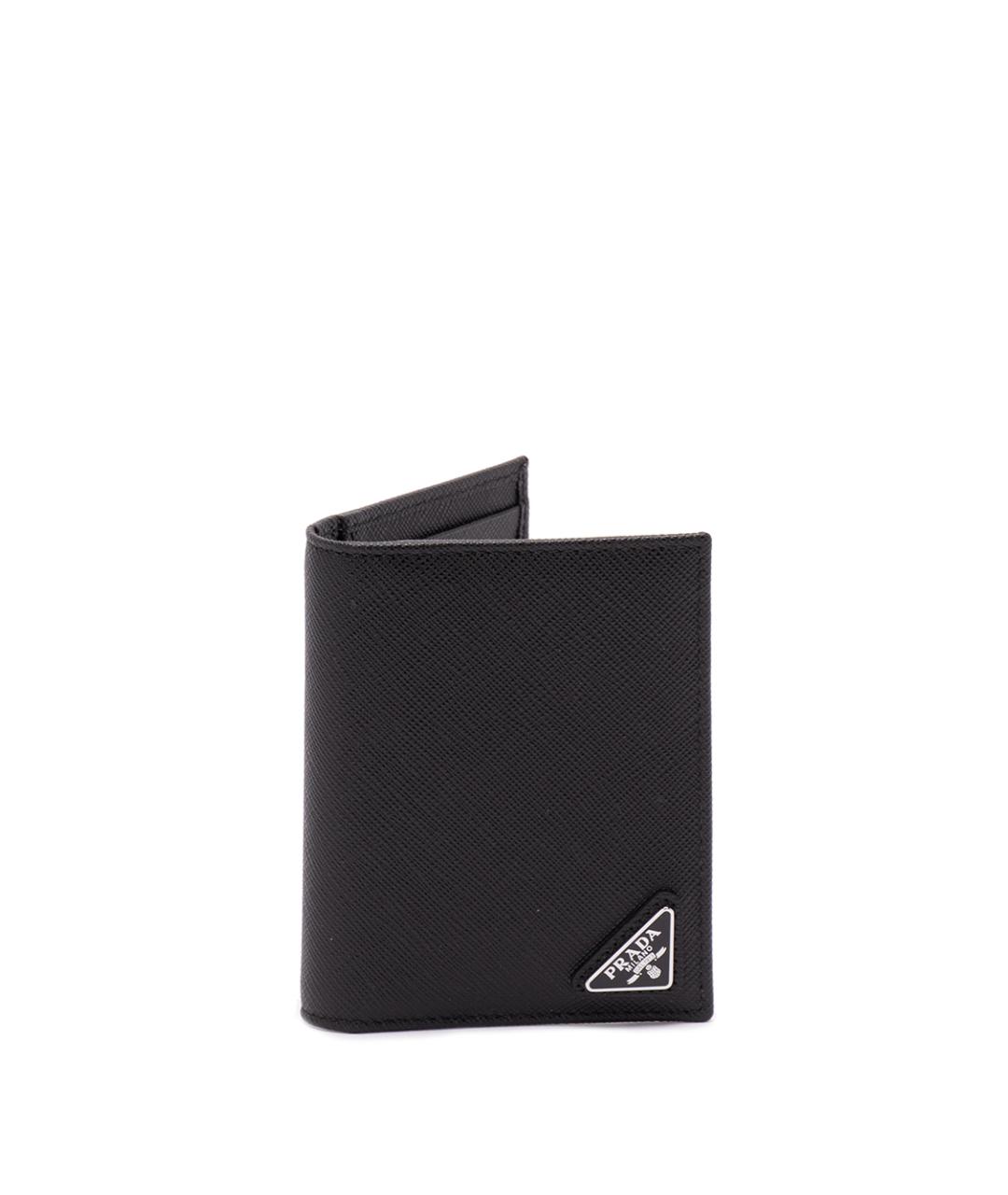 PRADA Черный кожаный кошелек, фото 1
