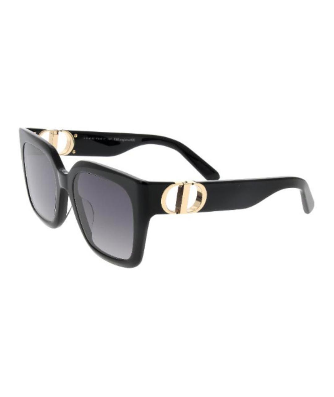 CHRISTIAN DIOR Черные пластиковые солнцезащитные очки, фото 1