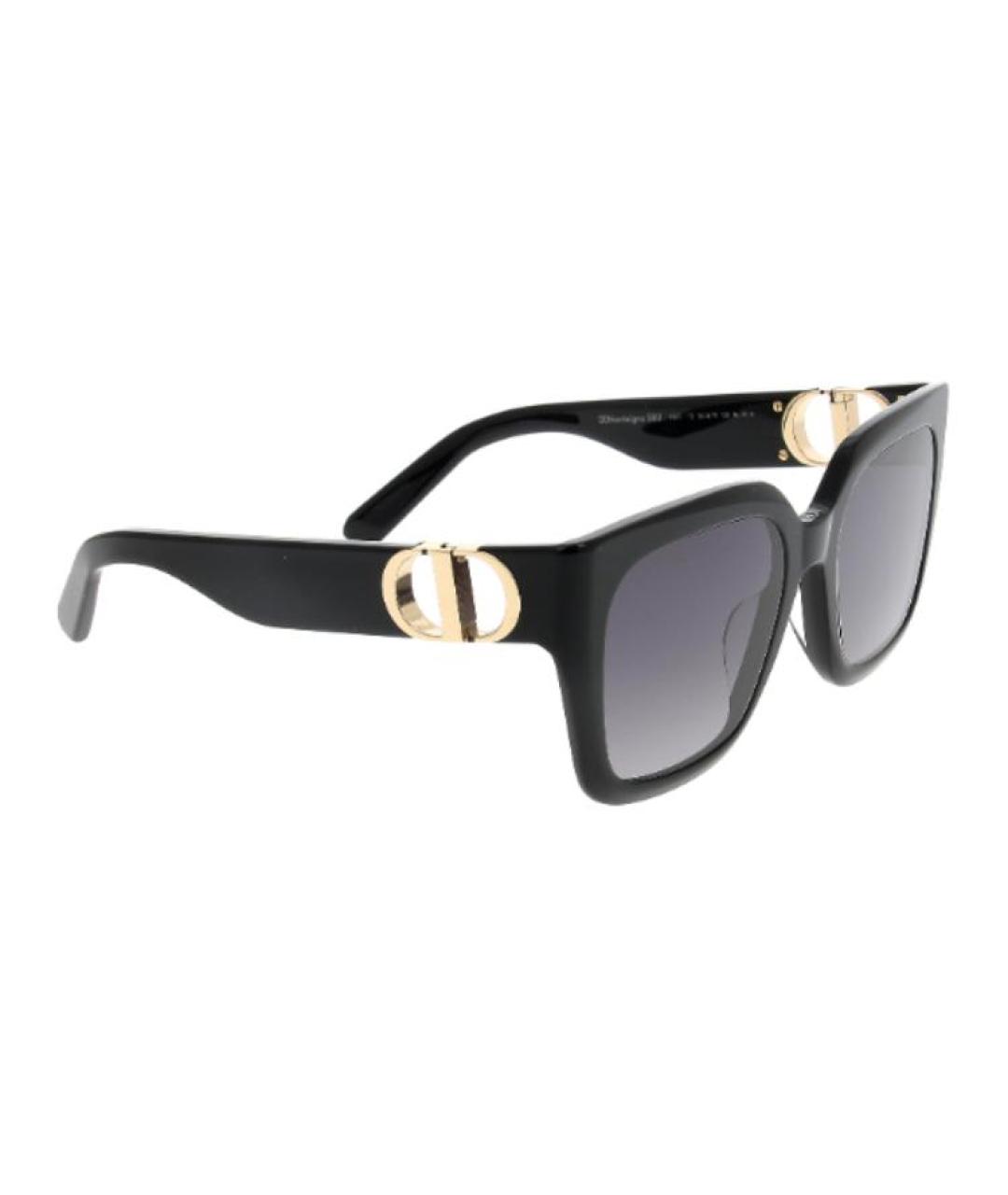 CHRISTIAN DIOR Черные пластиковые солнцезащитные очки, фото 3