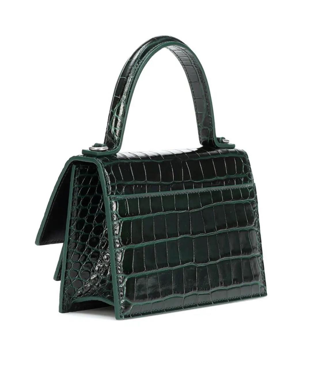 BALENCIAGA Зеленая кожаная сумка через плечо, фото 8