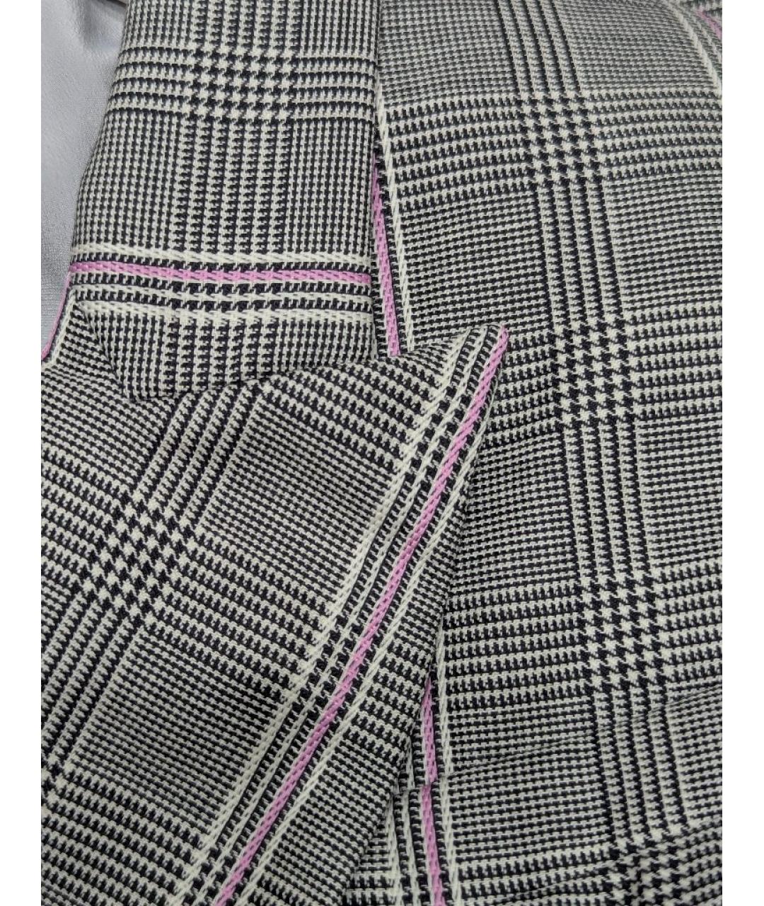 ALEXANDER MCQUEEN Серое шерстяное повседневное платье, фото 4