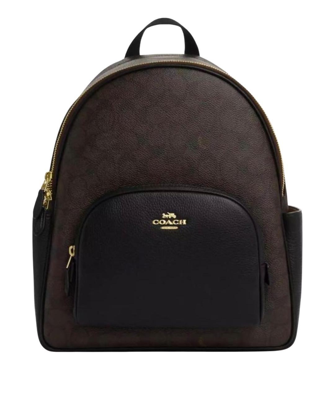 COACH Коричневый кожаный рюкзак, фото 1