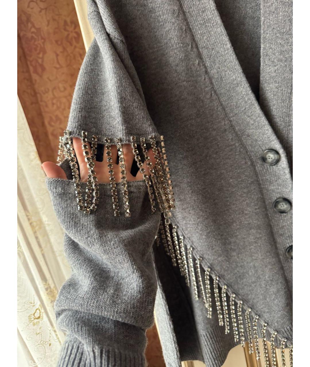 CHRISTOPHER ESBER Серый шерстяной джемпер / свитер, фото 4