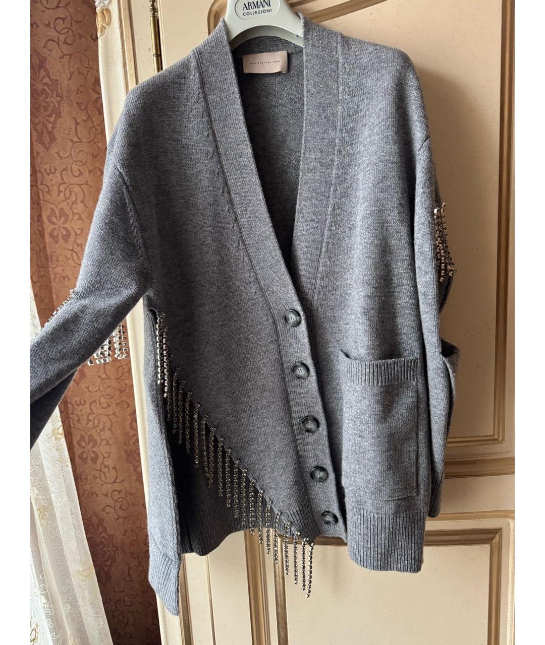 CHRISTOPHER ESBER Серый шерстяной джемпер / свитер, фото 7