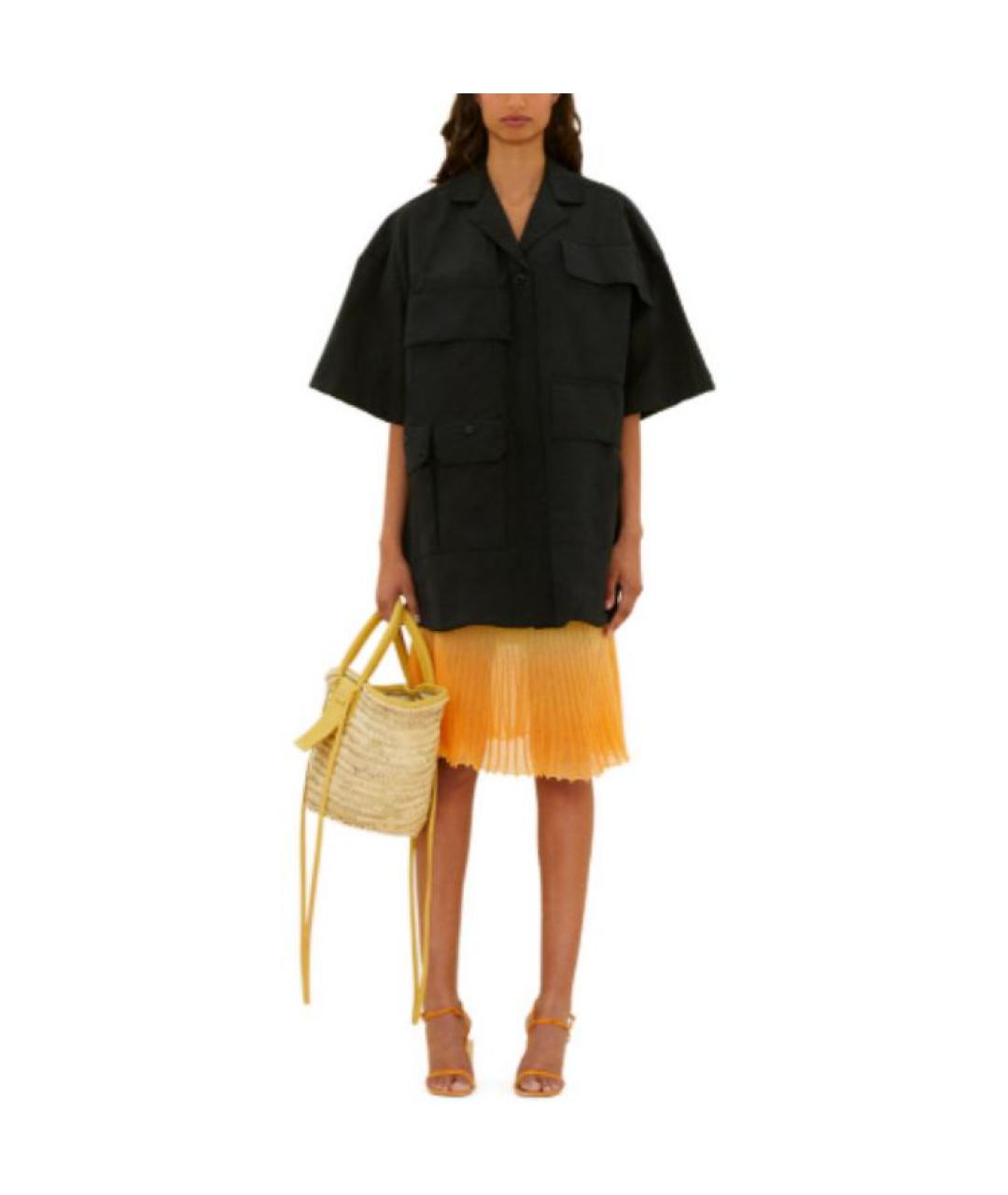 JACQUEMUS Оранжевая юбка миди, фото 2