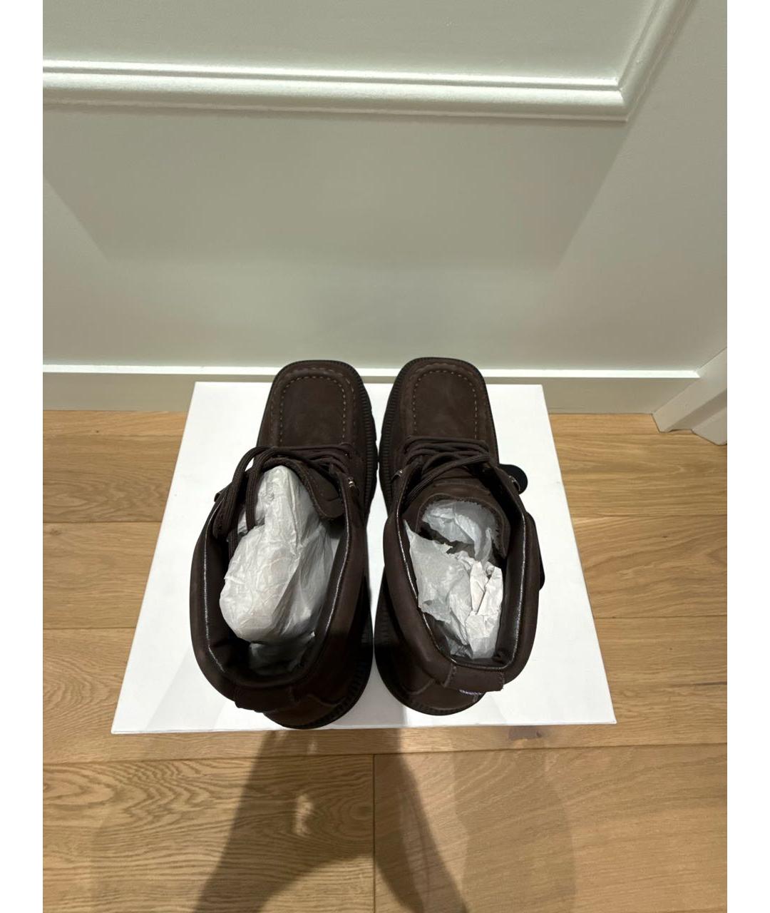 Eytys Коричневые замшевые высокие ботинки, фото 3