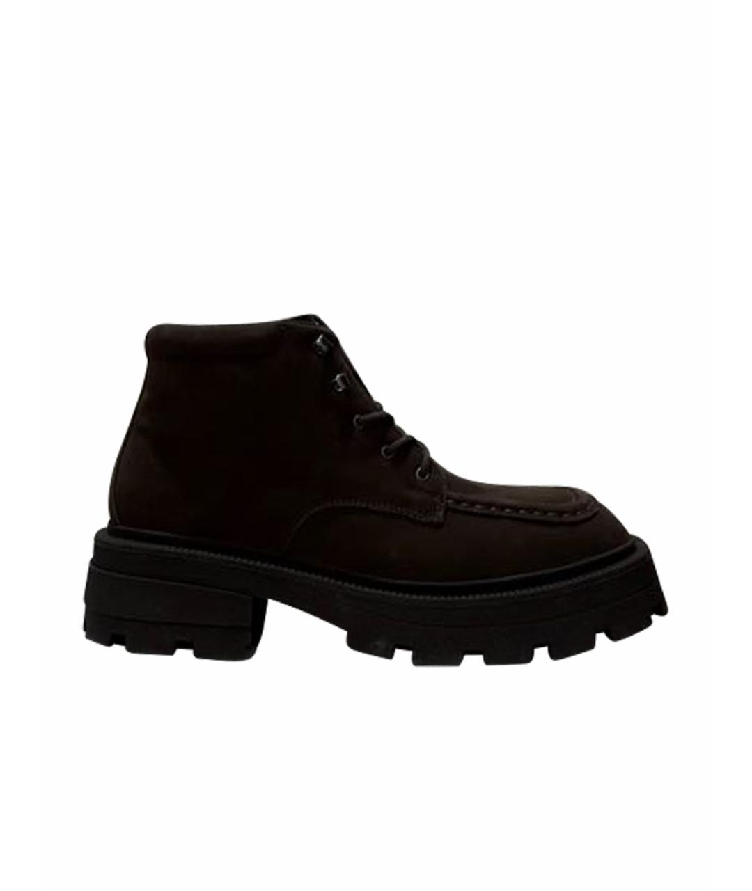 Eytys Коричневые замшевые высокие ботинки, фото 1