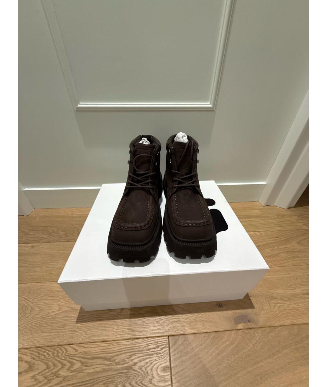 Eytys Коричневые замшевые высокие ботинки, фото 2