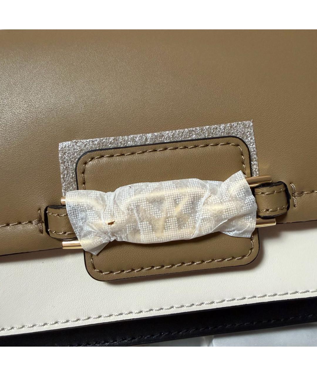 MICHAEL KORS Коричневая кожаная сумка через плечо, фото 8