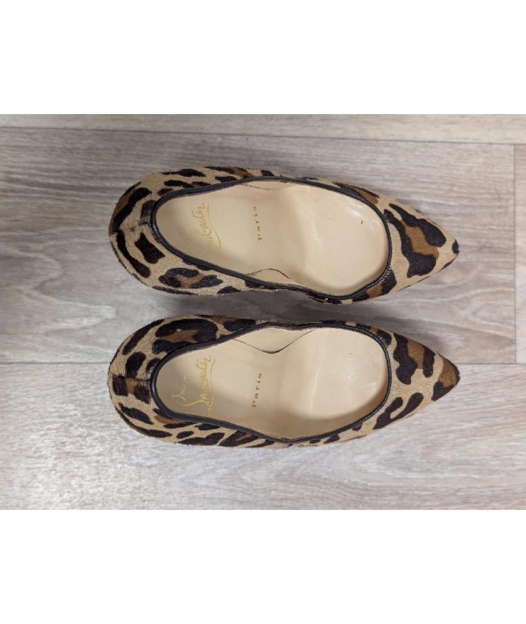 CHRISTIAN LOUBOUTIN Мульти кожаные туфли, фото 3
