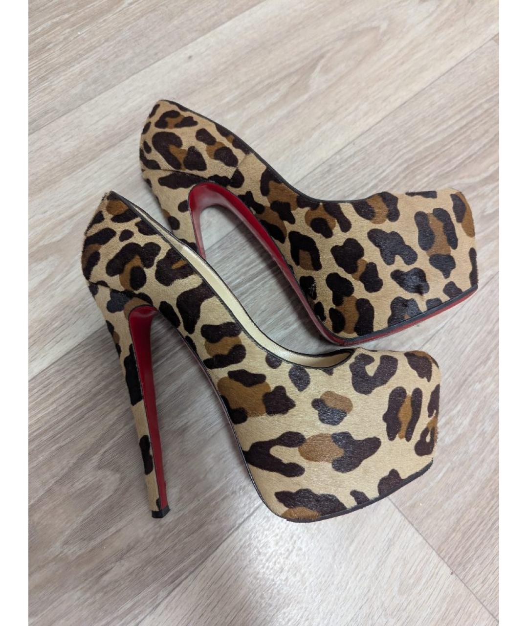 CHRISTIAN LOUBOUTIN Мульти кожаные туфли, фото 6