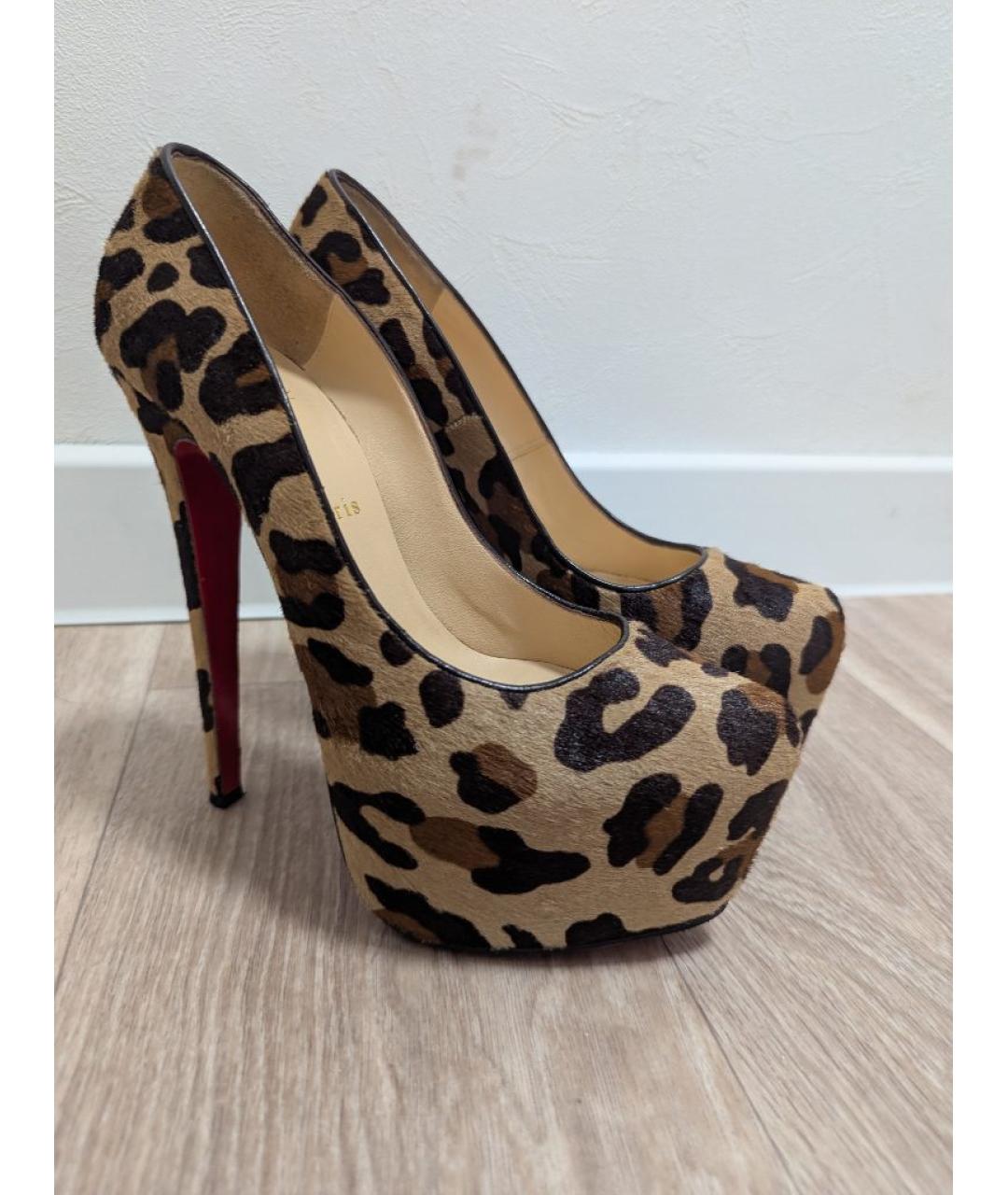 CHRISTIAN LOUBOUTIN Мульти кожаные туфли, фото 5