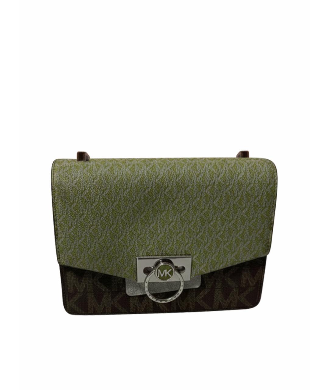 MICHAEL KORS Зеленая сумка через плечо из искусственной кожи, фото 1