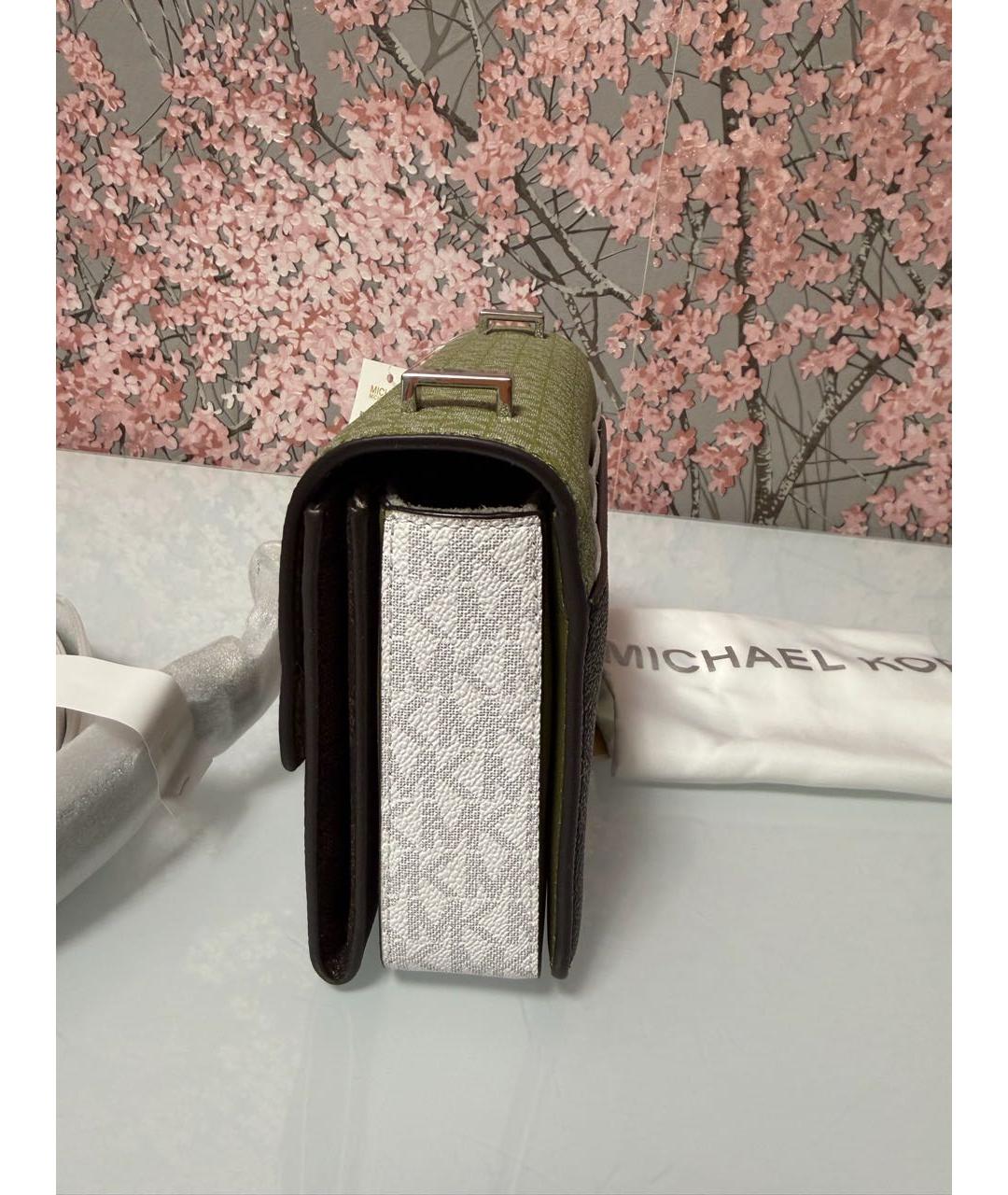 MICHAEL KORS Зеленая сумка через плечо из искусственной кожи, фото 2