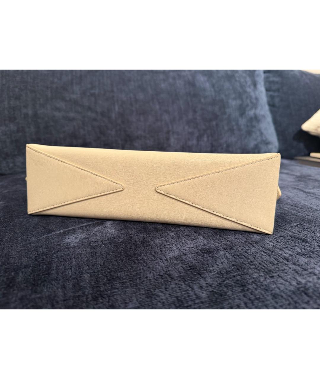 ALAIA Белая кожаная сумка тоут, фото 4