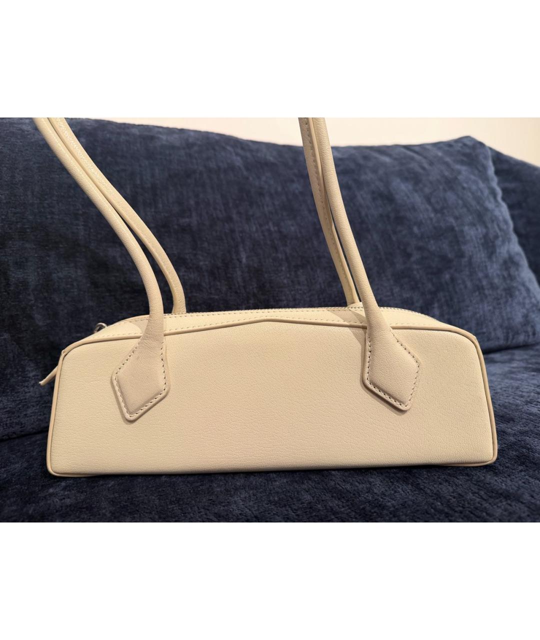 ALAIA Белая кожаная сумка тоут, фото 3