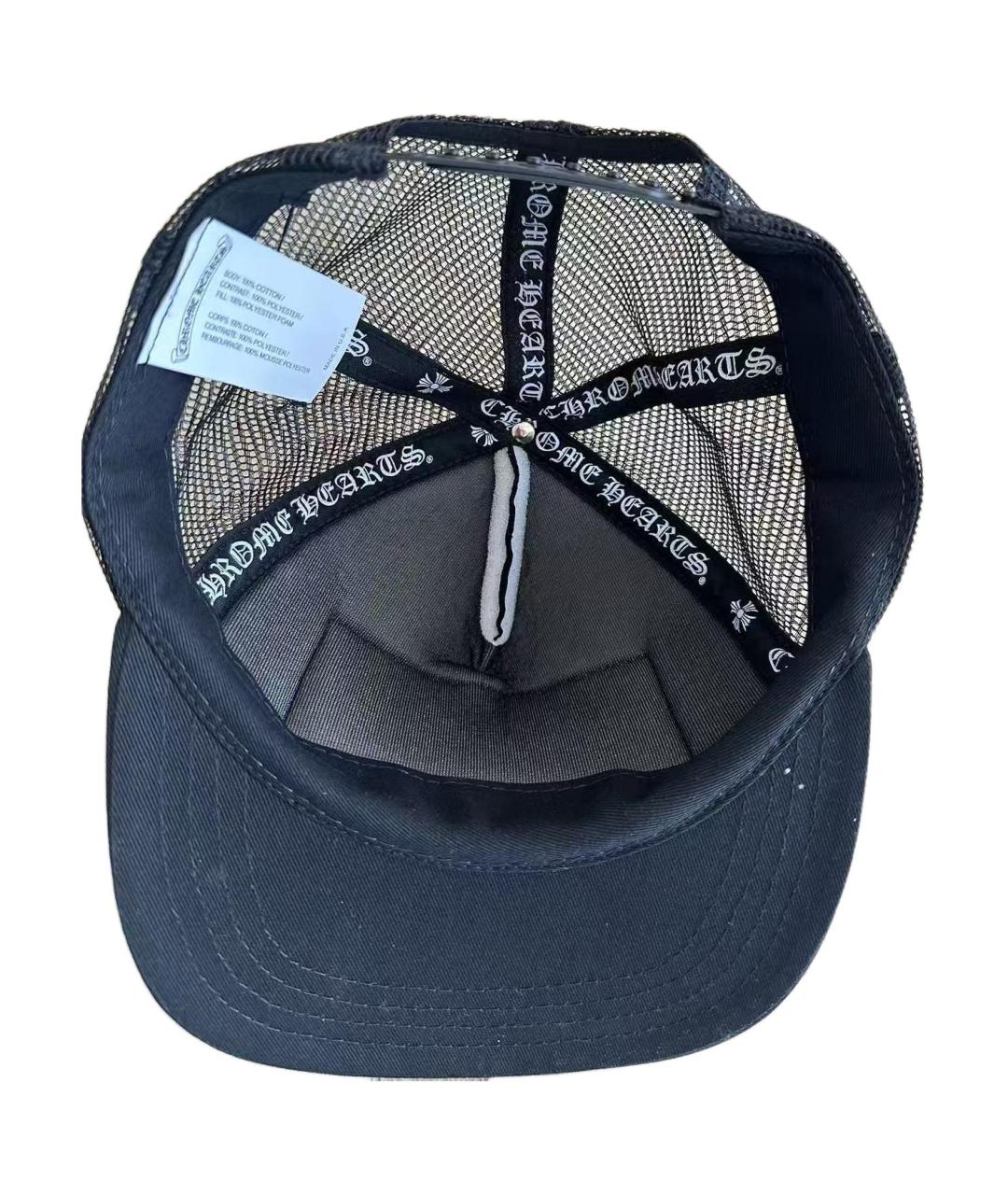 CHROME HEARTS Черная хлопковая кепка, фото 3