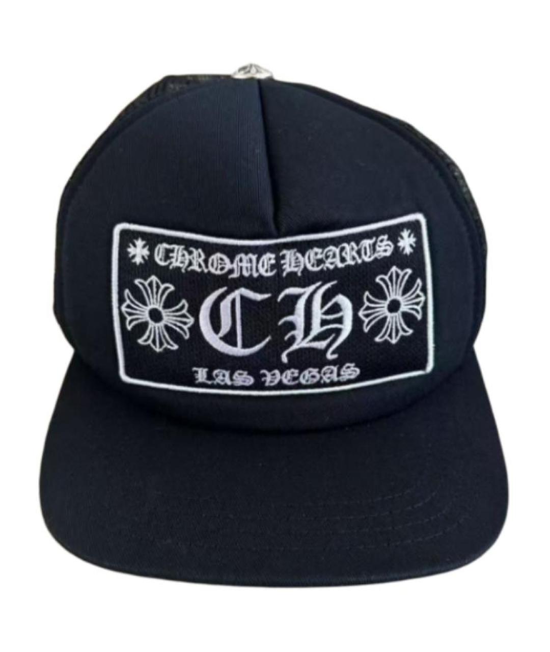 CHROME HEARTS Черная хлопковая кепка, фото 1