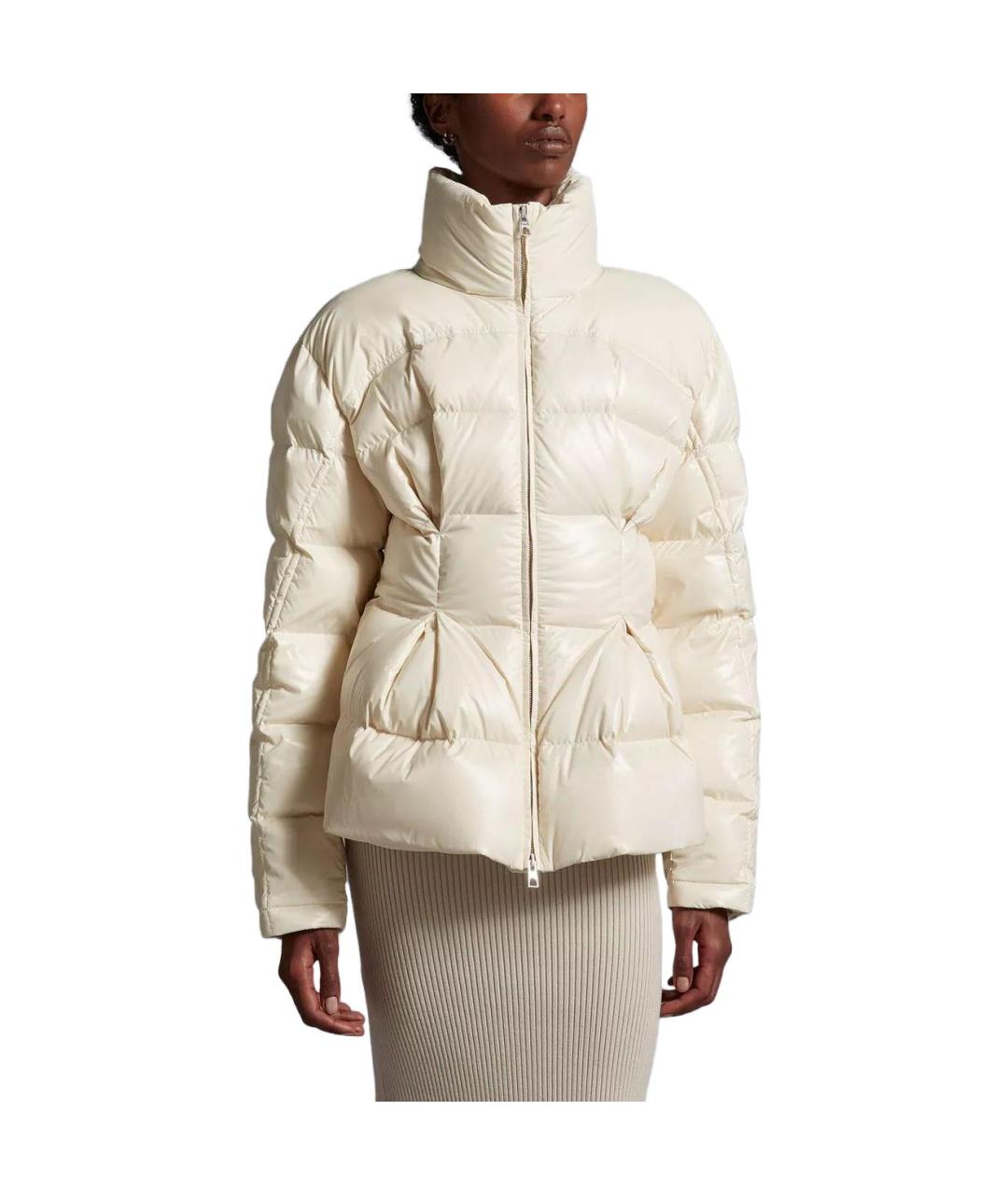 MONCLER Белый пуховик, фото 4