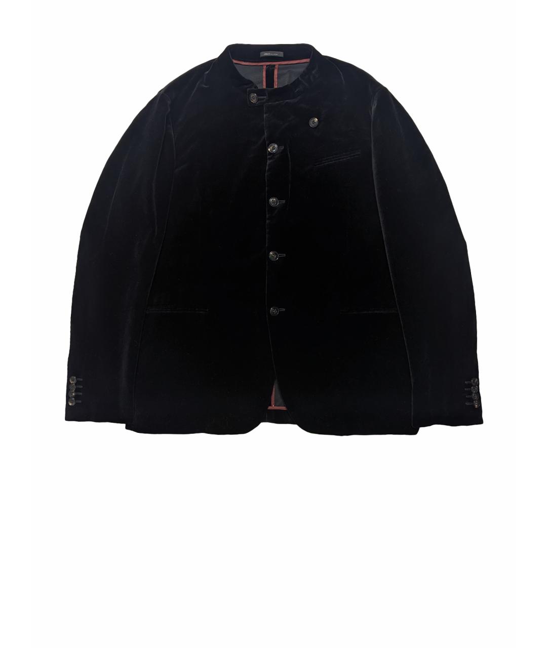 ARMANI COLLEZIONI Черный велюровый пиджак, фото 1