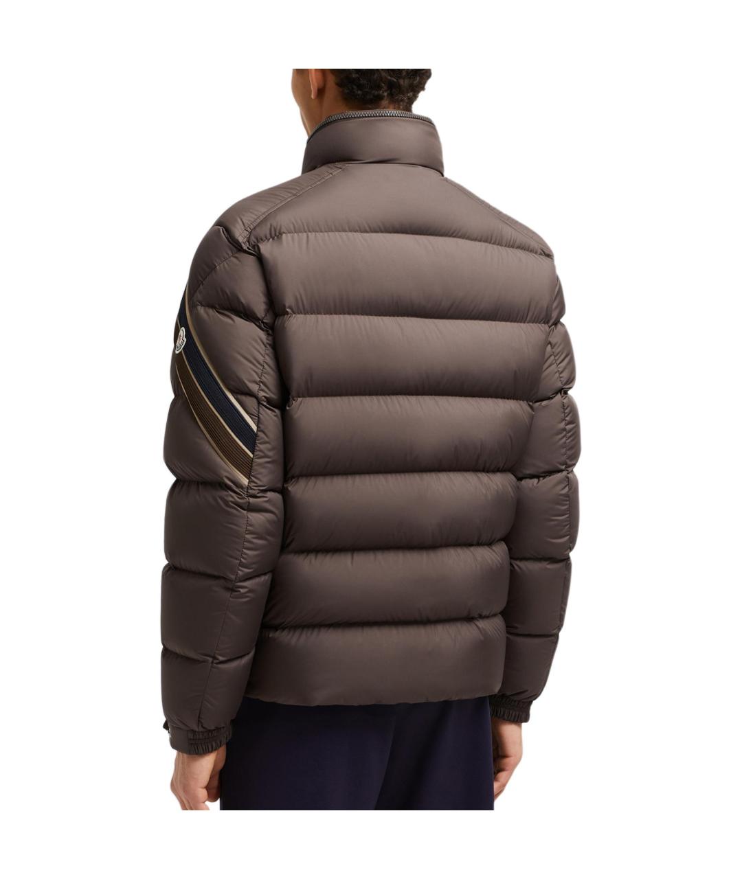 MONCLER Коричневый пуховик, фото 3