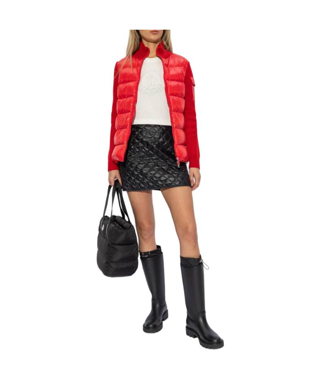 MONCLER Красный пуховик, фото 2