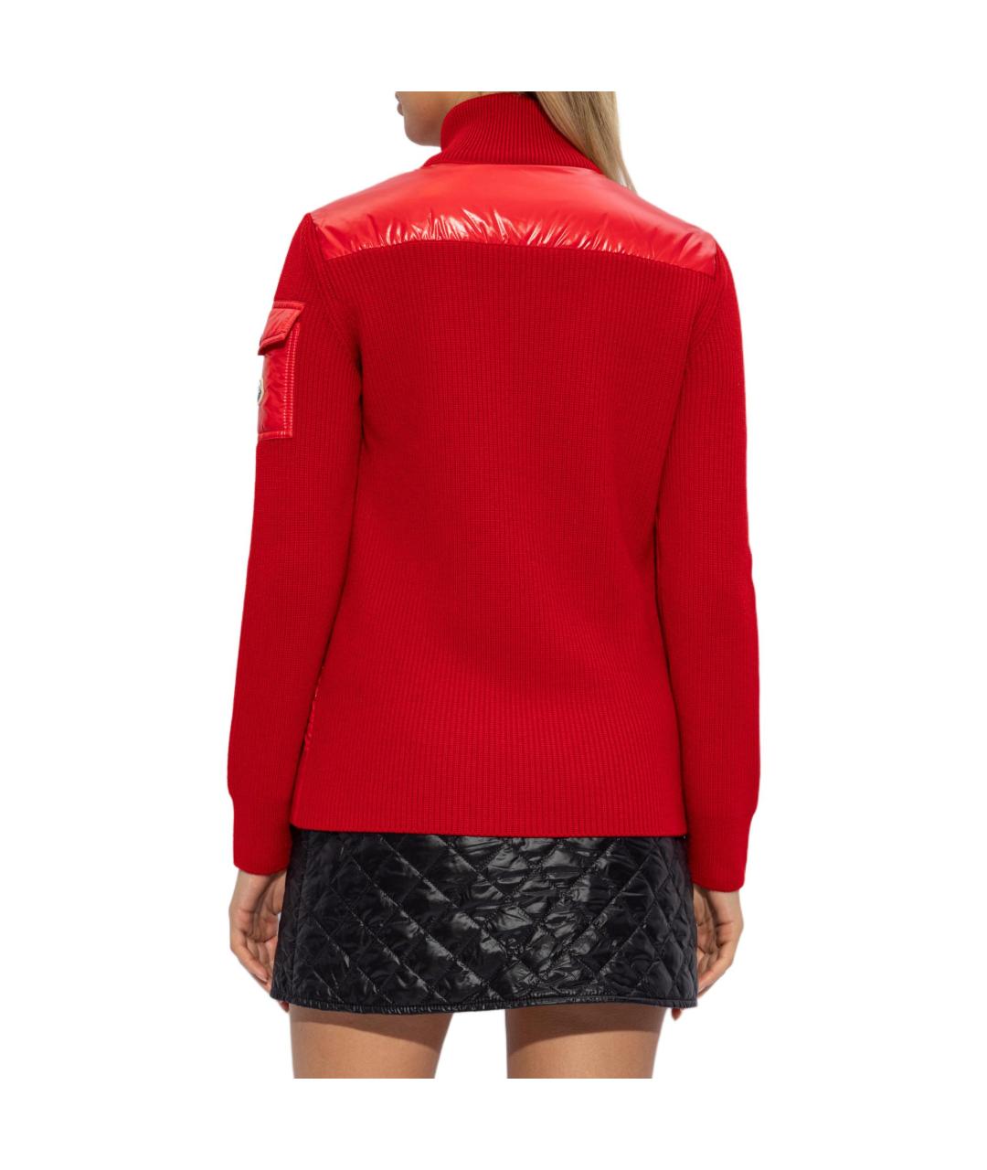 MONCLER Красный пуховик, фото 4