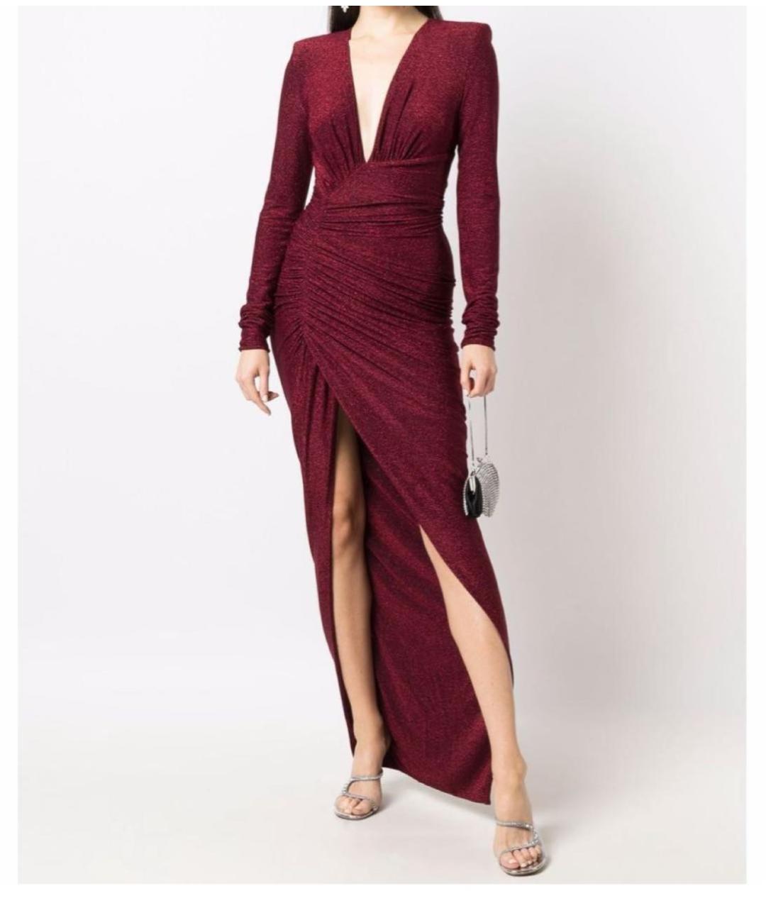 ALEXANDRE VAUTHIER Бордовое вечернее платье, фото 4