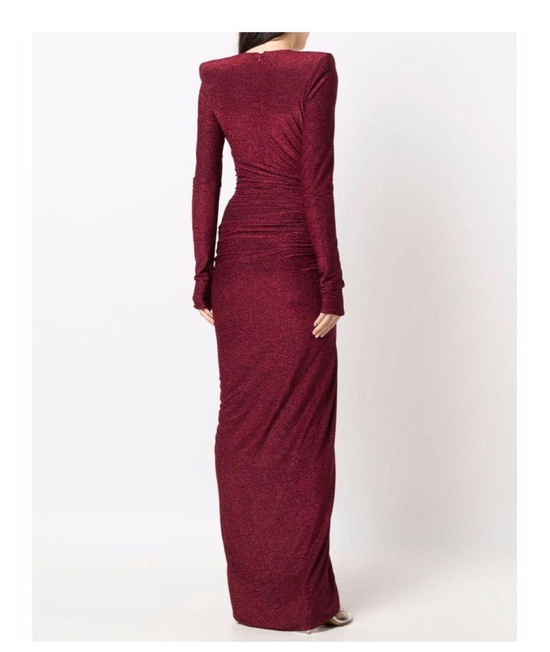 ALEXANDRE VAUTHIER Бордовое вечернее платье, фото 2