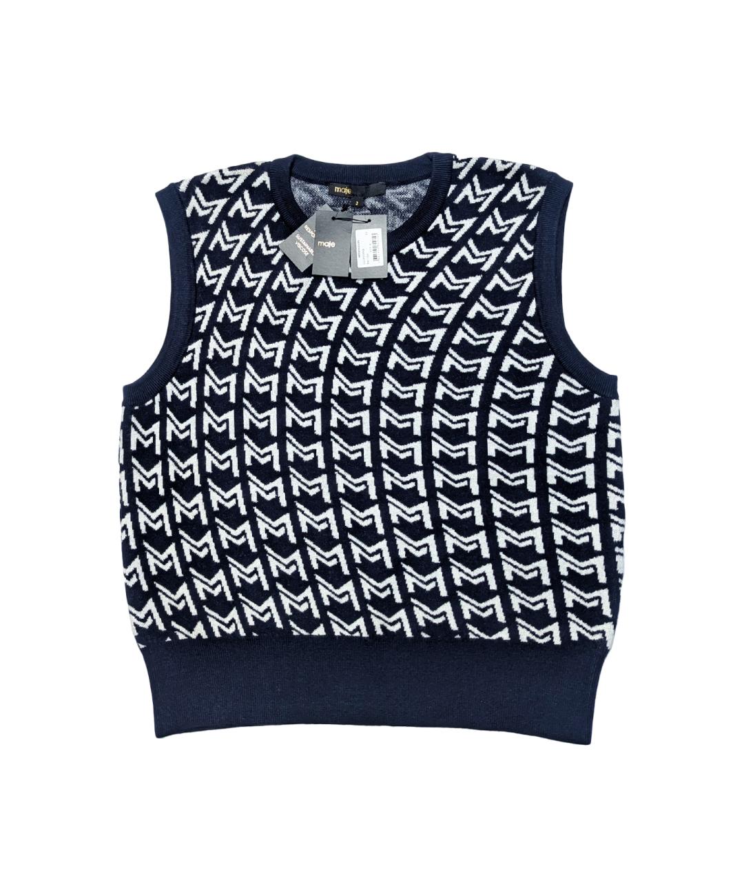 MAJE Синяя вискозная жилетка, фото 5