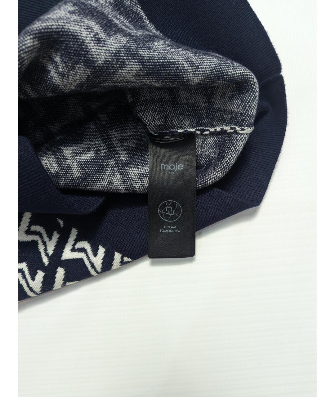 MAJE Синяя вискозная жилетка, фото 3