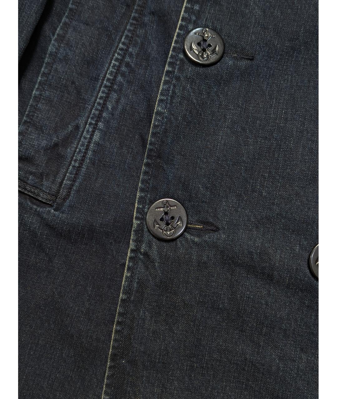 POLO RALPH LAUREN Темно-синий деним тренч/плащ, фото 5