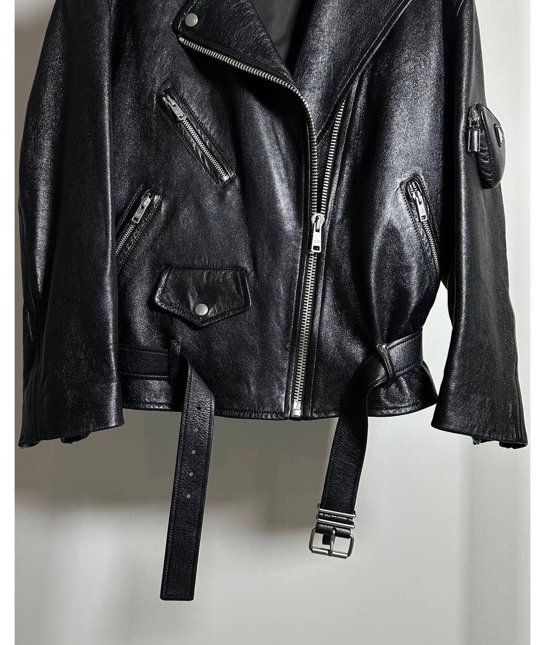 PRADA Черная кожаная куртка, фото 7