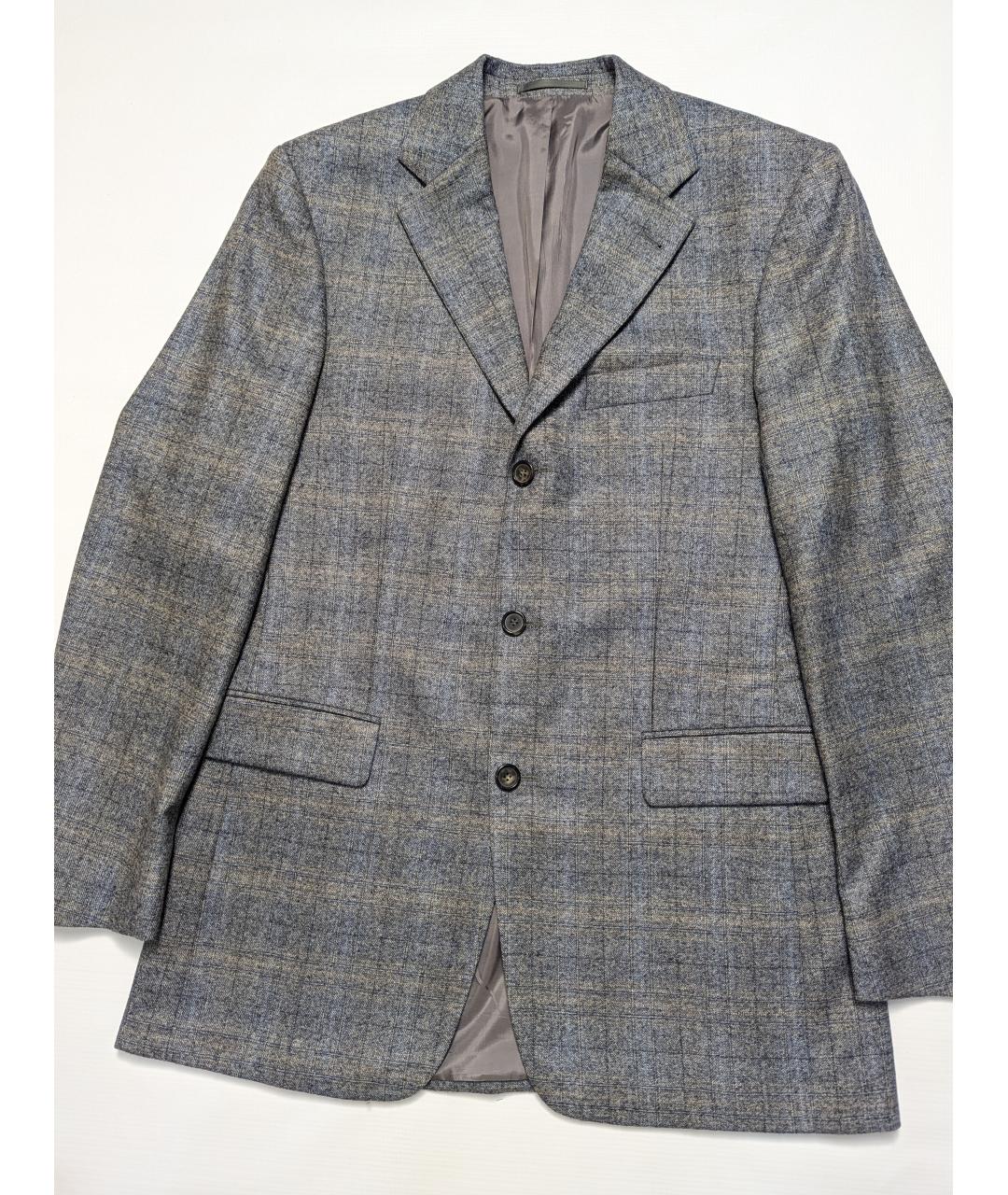 HUGO BOSS Серый шерстяной пиджак, фото 2