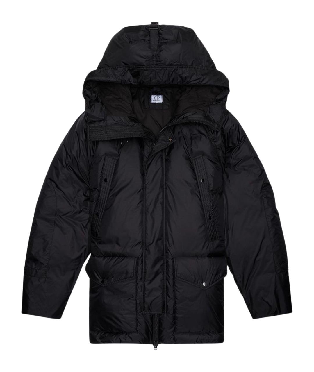 CP COMPANY Черный полиамидовый пуховик, фото 1