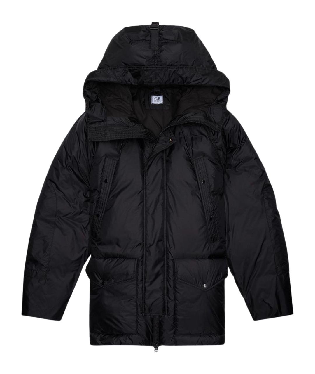 CP COMPANY Черный полиамидовый пуховик, фото 8