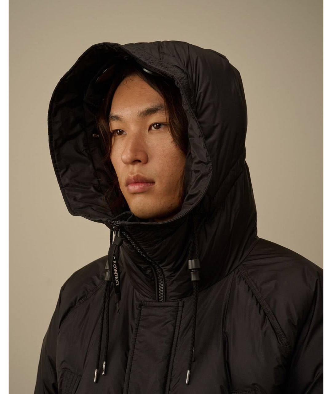 CP COMPANY Черный полиамидовый пуховик, фото 5