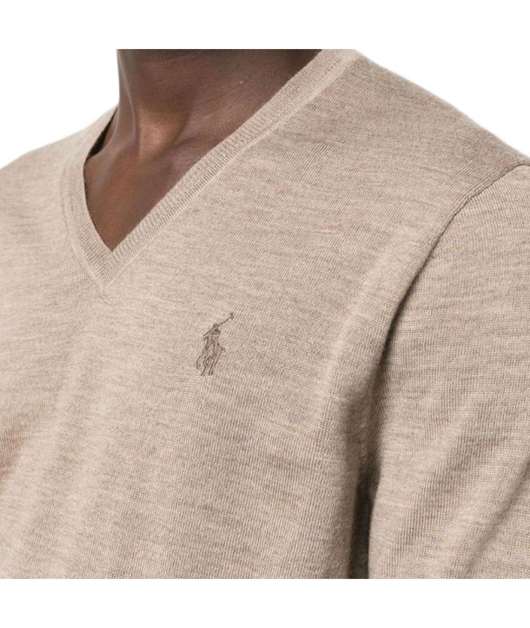 POLO RALPH LAUREN Бежевый джемпер / свитер, фото 5