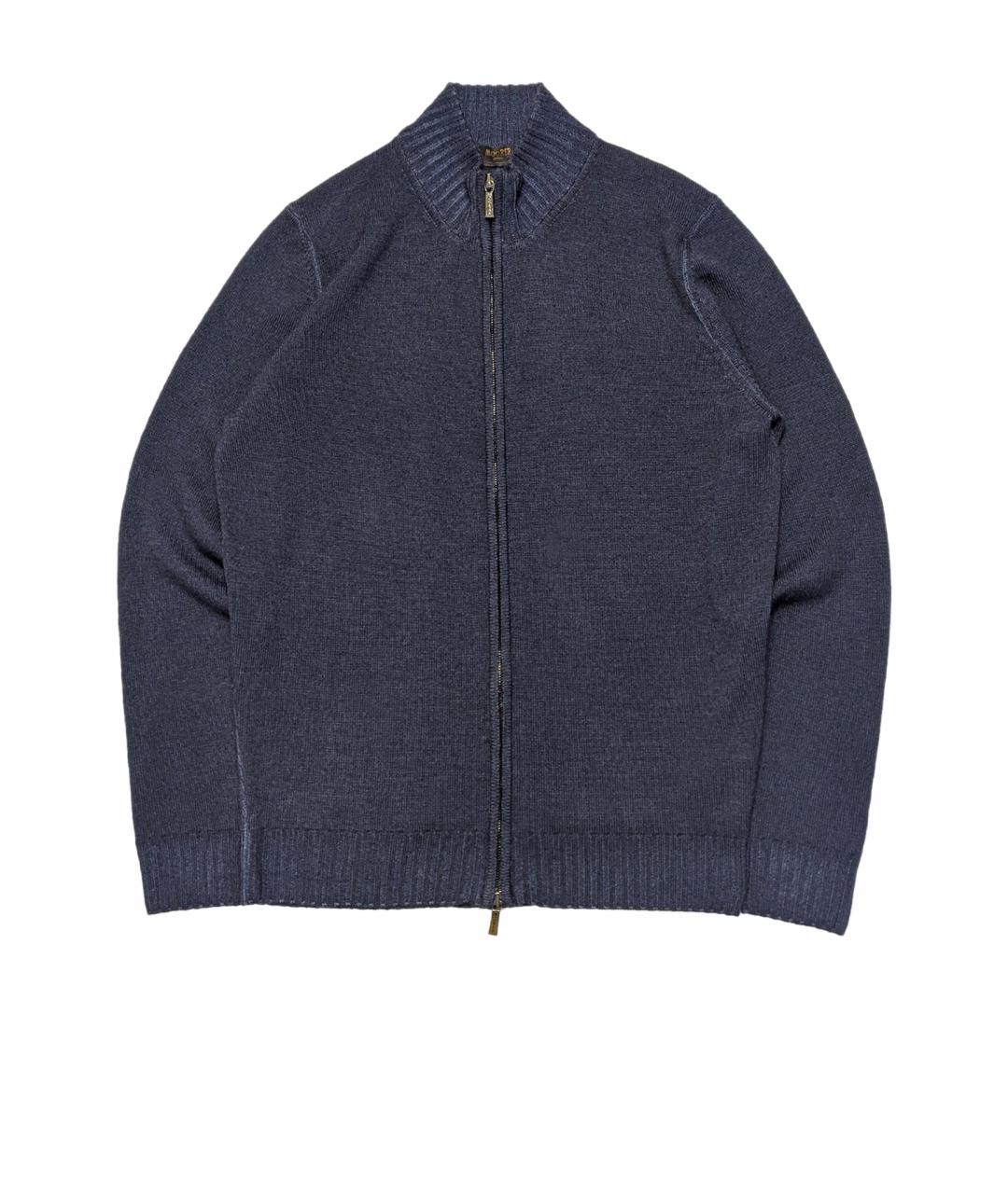 MOORER Синий шерстяной джемпер / свитер, фото 1