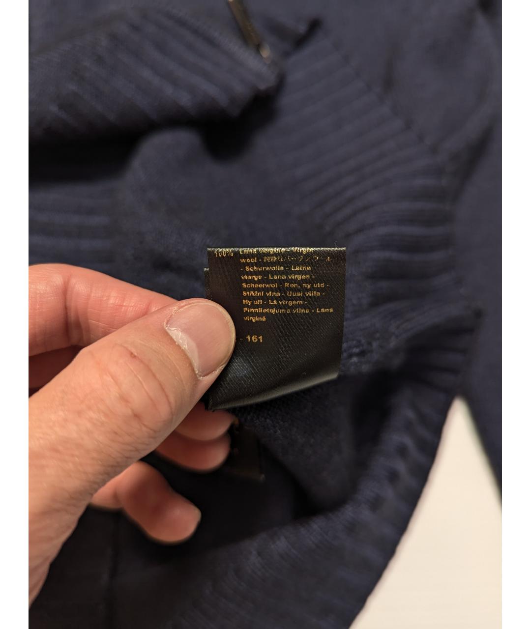 MOORER Синий шерстяной джемпер / свитер, фото 7