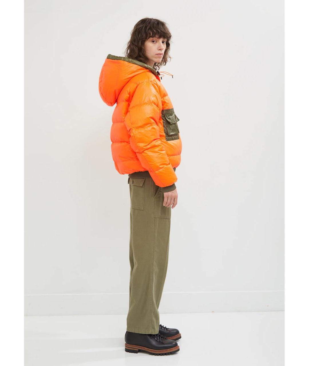 R13 Хаки полиэстеровый пуховик, фото 7