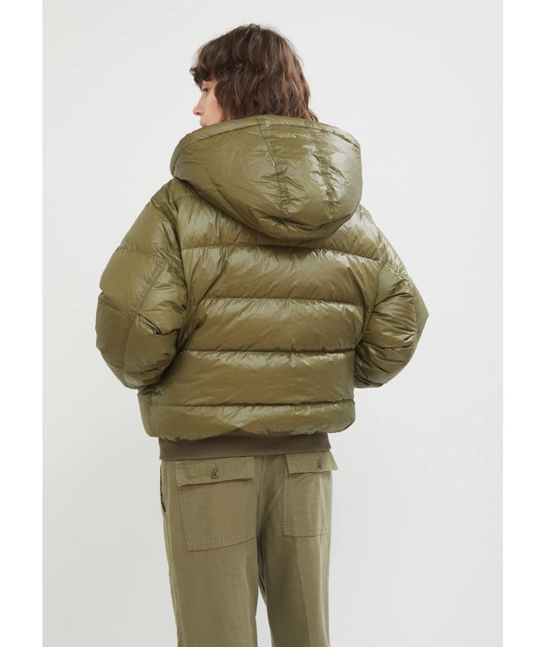 R13 Хаки полиэстеровый пуховик, фото 6