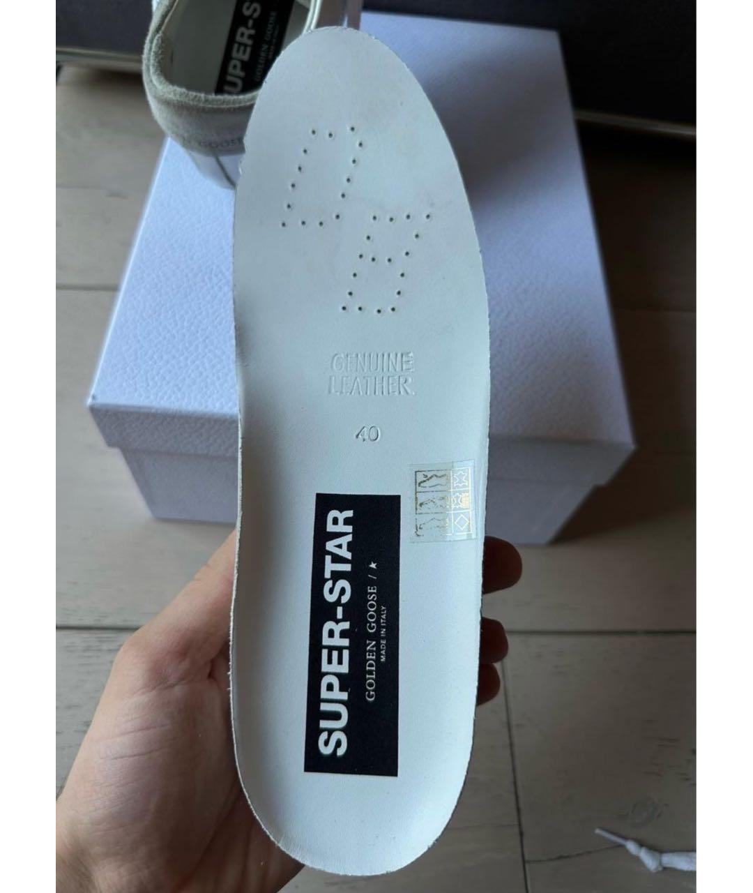 GOLDEN GOOSE DELUXE BRAND Белые кожаные кеды, фото 3