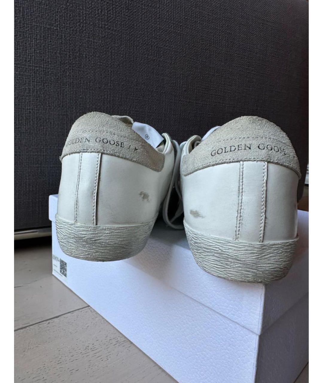 GOLDEN GOOSE DELUXE BRAND Белые кожаные кеды, фото 7