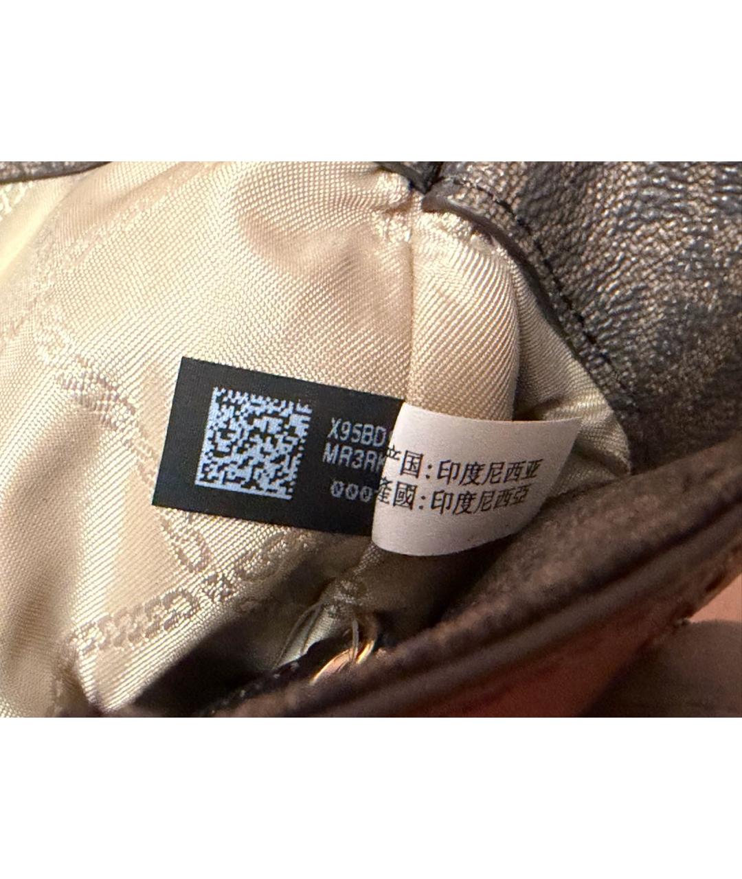 MICHAEL KORS Коричневая кожаная сумка с короткими ручками, фото 8