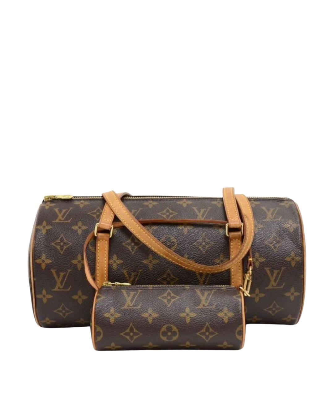 LOUIS VUITTON Коричневая сумка с короткими ручками, фото 1