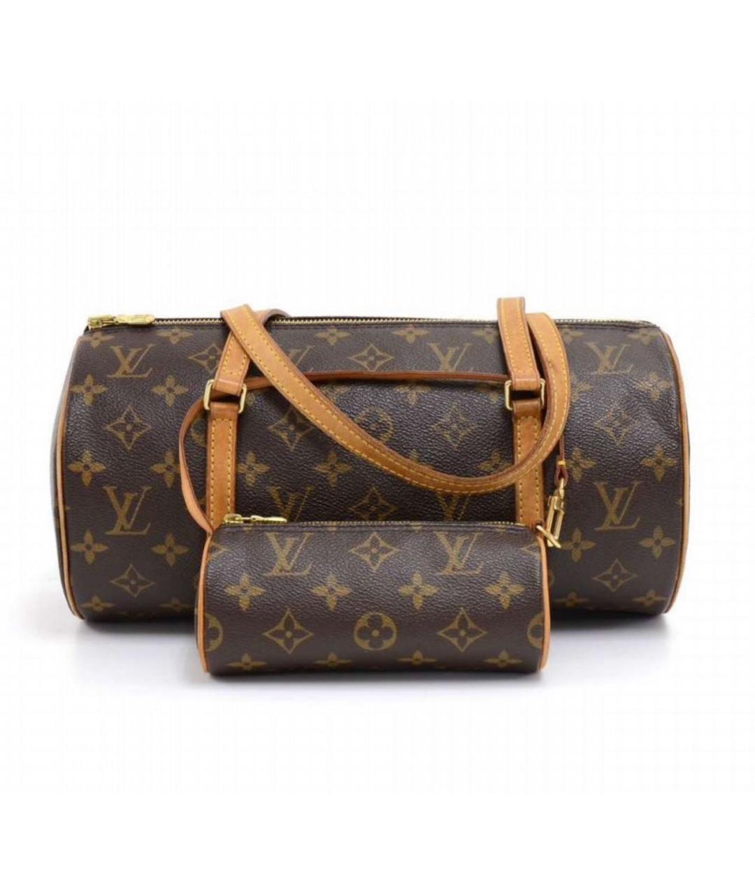 LOUIS VUITTON Коричневая сумка с короткими ручками, фото 9